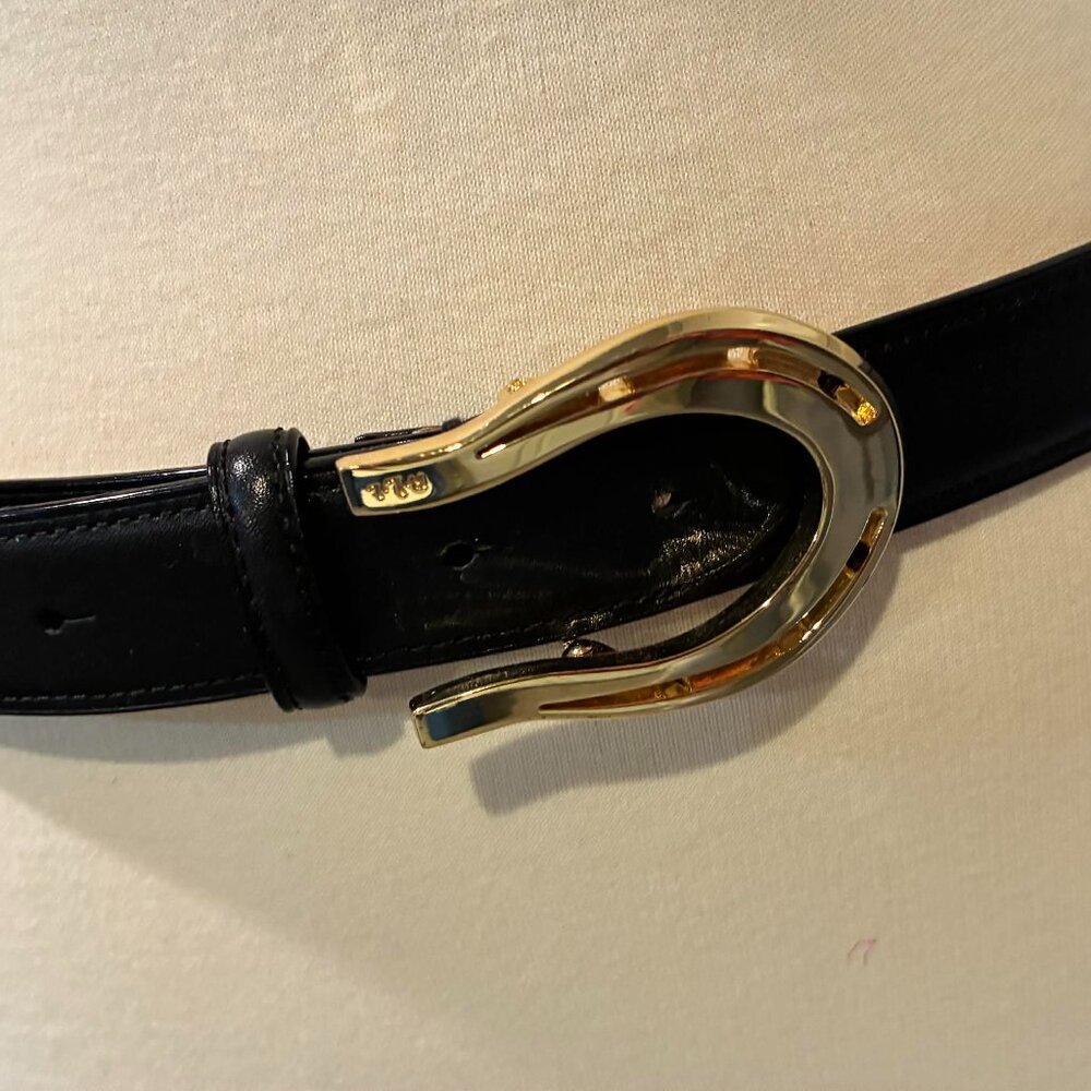 NWOT New Ralph LAUREN Horseshoe Equestrian Belt Size M